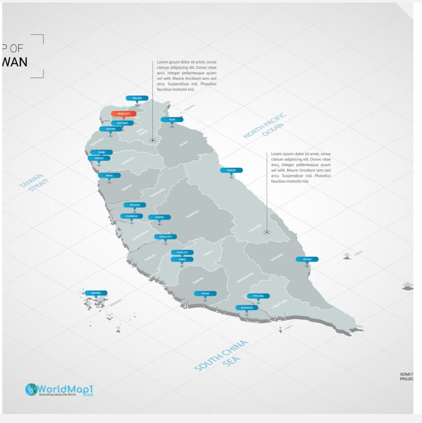 Carte de Taiwan 1